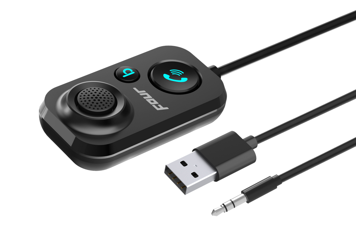FOUR Bluetooth handsfree / Receiver - logotipo "FOUR" ant korpuso