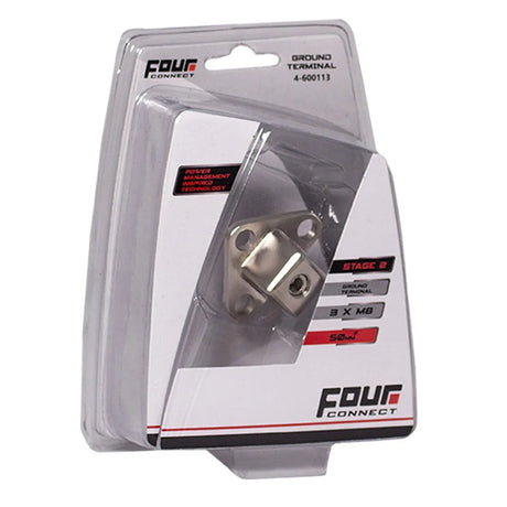 FOUR Connect 4-600113 ground terminal 50mm2 - Pakuotė su metaliniu terminalu viduje