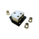 FOUR Connect 4-600125 paskirstymo blokas 3x20/50 mm2 - balta plastikinė dalis su jungtimis ir detalėmis