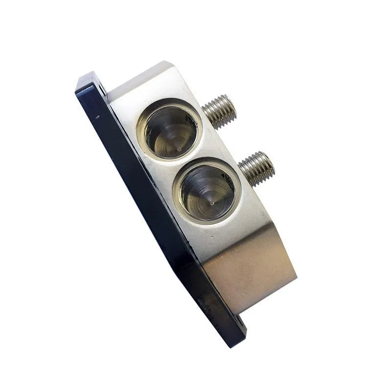 FOUR Connect 4-600125 paskirstymo blokas 3x20/50 mm2 - Šoninis vaizdas su jungtimis ir varžtais
