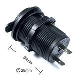 FOUR Connect 4-600152 vandeniui atsparus maitinimo lizdas 12/24 V