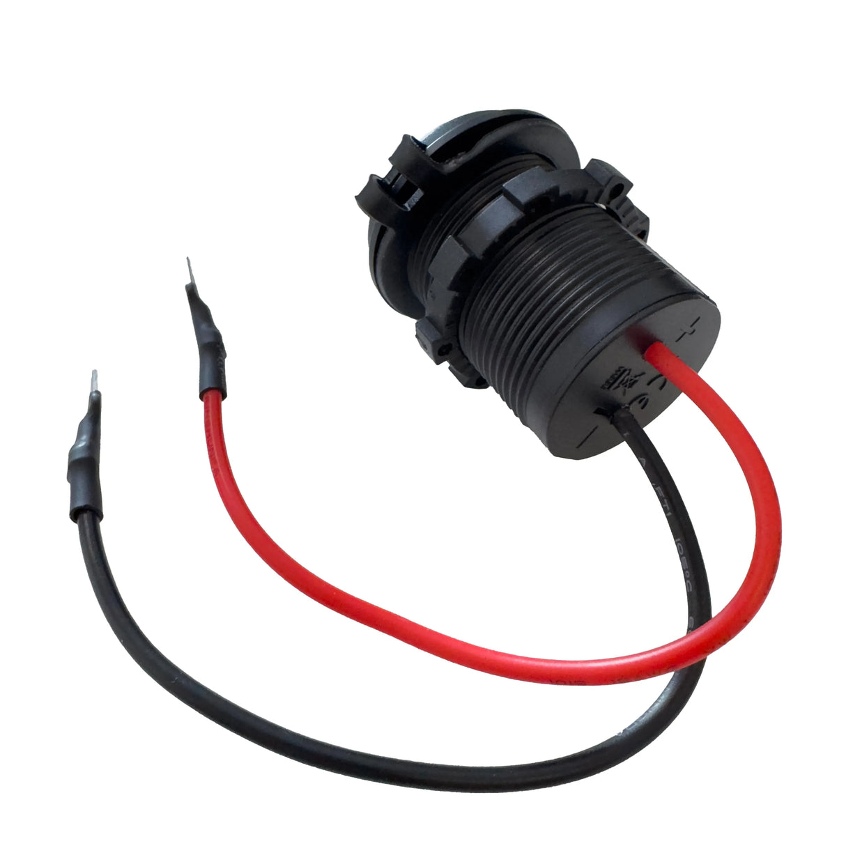 FOUR Connect 4-600153 vandeniui atsparus USB lizdas 12/24V - Galinė dalis su laidais ir jungtimis