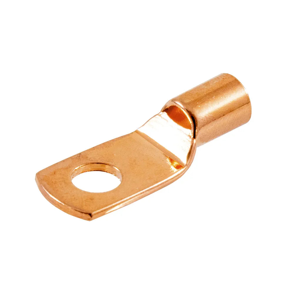 FOUR Connect 4-690385 STAGE3 OFC M8 žiedinė jungtis 20mm2, 20x mėlyna - Detalus varinės jungties vaizdas iš arti