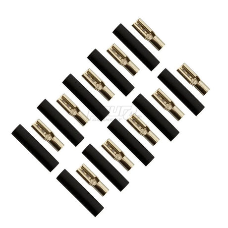 FOUR Connect 4-690732 plokščias jungtis 2.5mm², 2.8mm, juoda, 10vnt.