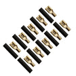 FOUR Connect 4-690735 plokščias jungtis 2.5mm², plotis 4.8mm, juoda, 10vnt