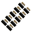 FOUR Connect 4-690736 plokščias jungtis 6.0mm², plotis 4.8mm, juoda, 10vnt
