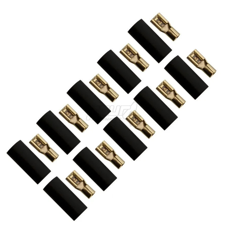 FOUR Connect 4-690736 plokščias jungtis 6.0mm², plotis 4.8mm, juoda, 10vnt