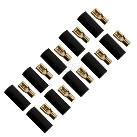 FOUR Connect 4-690736 plokščias jungtis 6.0mm², plotis 4.8mm, juoda, 10vnt