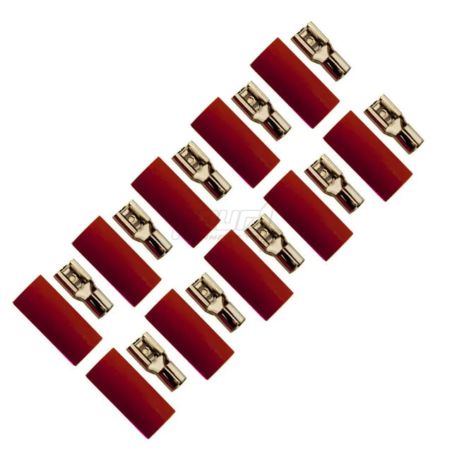 FOUR Connect 4-690743 plokščias jungtis 6.0mm², plotis 4.8mm, raudona, 10vnt