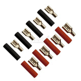 FOUR Connect 4-690755 plokščias jungtis 2.5mm² - 2x4.8mm/2x6.3mm raudona + 2x4.8mm/2x6.3mm juoda