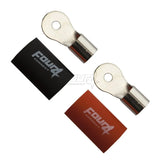 FOUR Connect 4-690912 M4 žiedinė jungtis 20mm², 1x raudona ir 1x juoda - Du žiediniai gnybtai su izoliacija