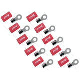 FOUR Connect 4-690942 M8 žiedinė jungtis 20mm², 10x raudona - dešimt raudonų žiedinių jungčių išdėstymas
