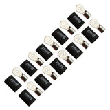 FOUR Connect 4-690952 M4 žiedinė jungtis 20mm², 10x juoda - dešimt juodų žiedinių jungčių su logotipu