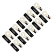 FOUR Connect 4-690953 M6 žiedinė jungtis 10mm², 10x juoda