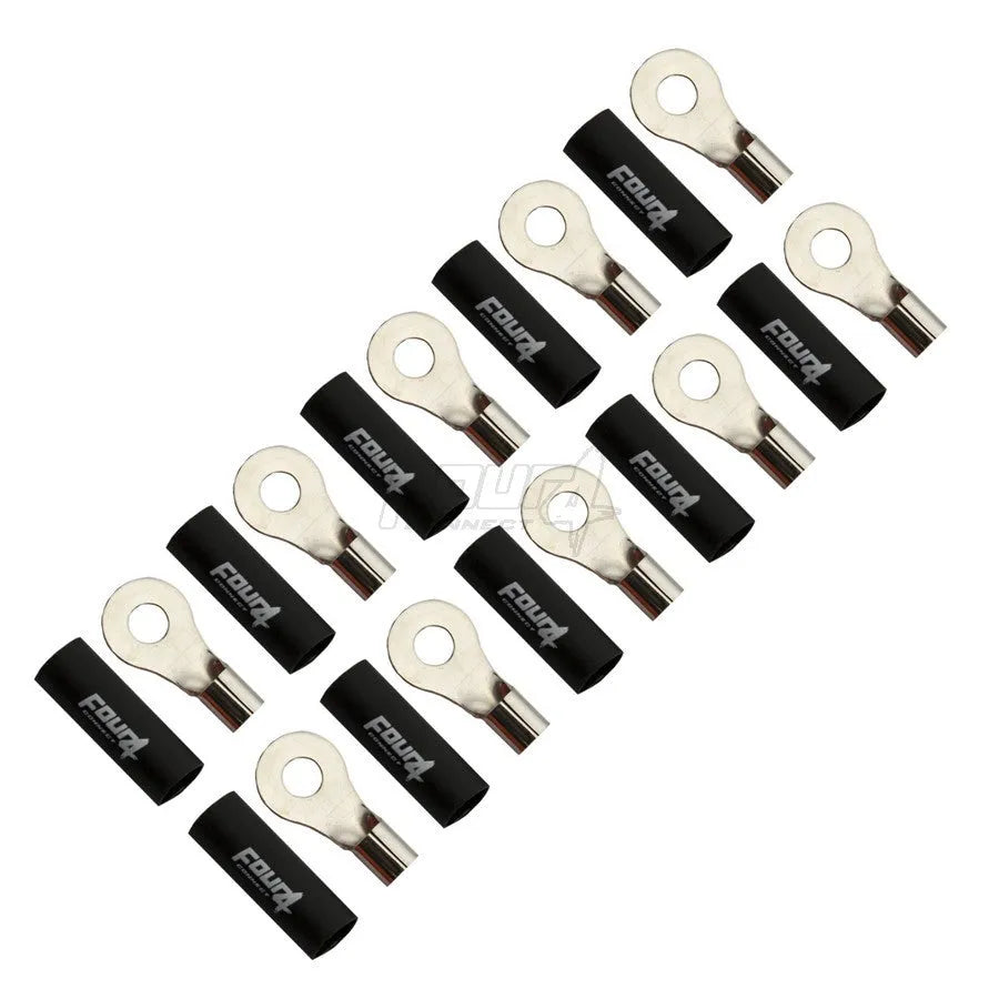 FOUR Connect 4-690953 M6 žiedinė jungtis 10mm², 10x juoda