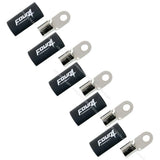 FOUR Connect 4-690963 M8 žiedinė jungtis 35mm², 5x juoda - Kelių jungčių išdėstymas įstrižai