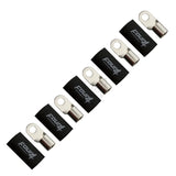 FOUR Connect 4-690963 M8 žiedinė jungtis 35mm², 5x juoda - grupė juodų žiedinių jungčių su logotipais