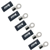 FOUR Connect 4-690968 M12 žiedinis terminalas 50mm², 5x juodas - penki žiediniai terminalai iš eilės