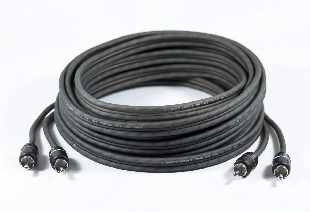 FOUR Connect 4-800150 STAGE1 RCA 5.5m, BULK - Susuktas ilgas RCA laidas su jungtimis