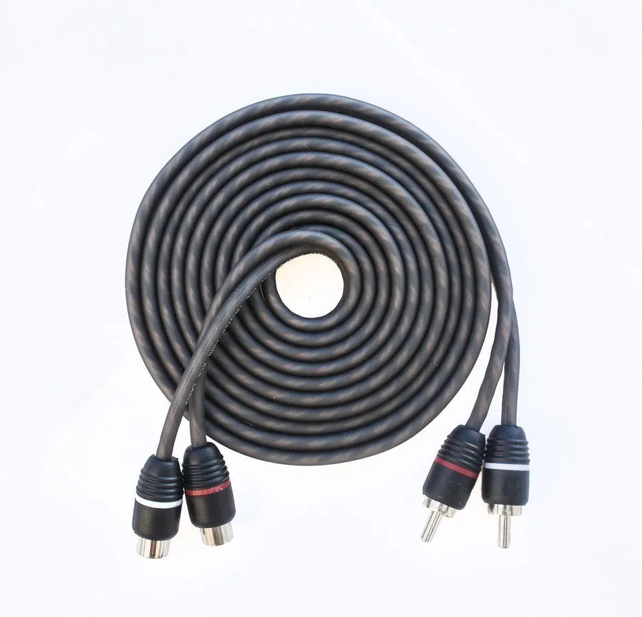 FOUR Connect 4-800153 STAGE1 RCA pratęsimo kabelis 2.0m - RCA jungčių detalus vaizdas su spalvų žymėjimu