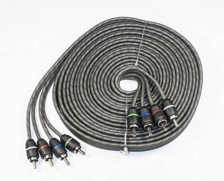 FOUR Connect 4-800156 STAGE1 RCA-cable 5.5m, 4ch - susukti keturių kanalų RCA kabeliai su jungtimis