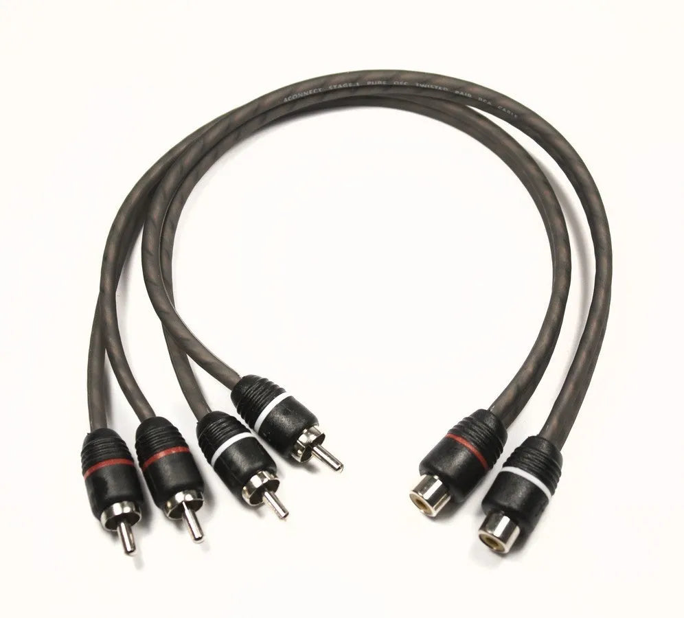 FOUR Connect 4-800159 STAGE1 Y-splitter 1F - 2M - Y formos kabelis su RCA jungtimis