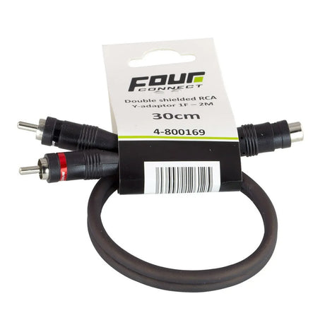 FOUR Connect 4-800169 Basic RCA-Y 1F–2M - RCA jungtys su pakuote ir laidu
