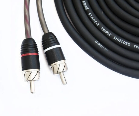 FOUR Connect 4-800255 STAGE2 RCA-laidas 5.5m - RCA jungtys su spalviniais žiedeliais ir kabelis