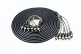 FOUR Connect 4-800257 STAGE2 RCA-laidas 5.5m, 6ch - 6 spalvotų RCA jungčių grupė iš ritės