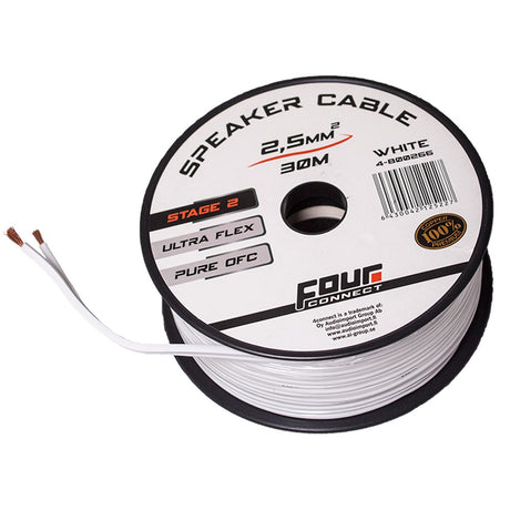 FOUR Connect 4-800266 OFC-minispool baltas 2x2.5mm2, 30m