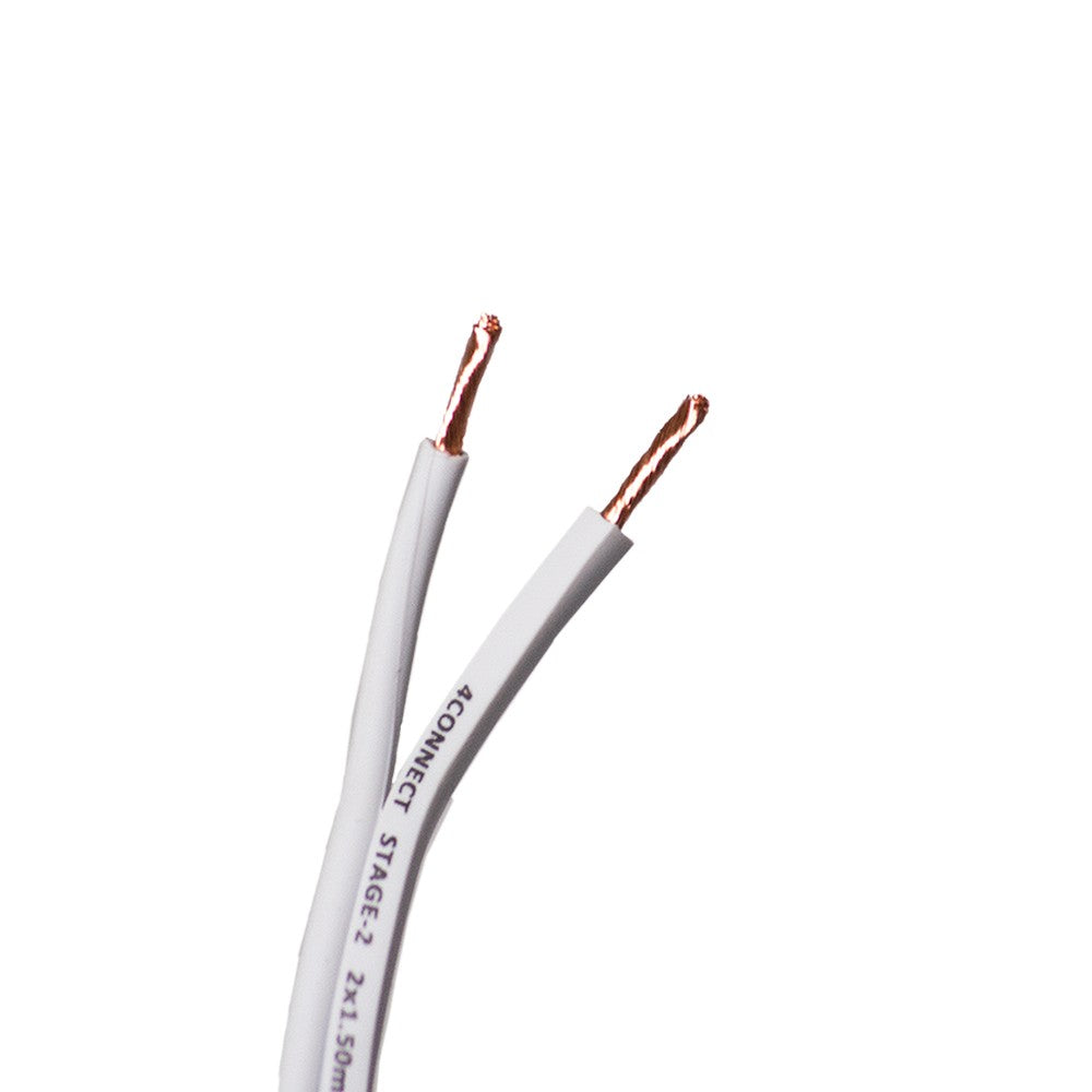 FOUR Connect 4-800267 OFC-cable baltas 2x1.5mm2, 200m - baltas kabelis su varinėmis gyslomis