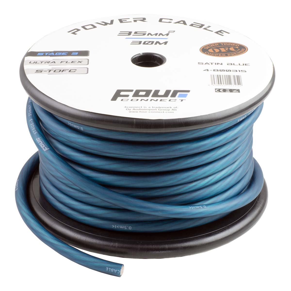 FOUR Connect 4-800315 STAGE3 35mm2 Satin Blue S-TOFC maitinimo kabelis