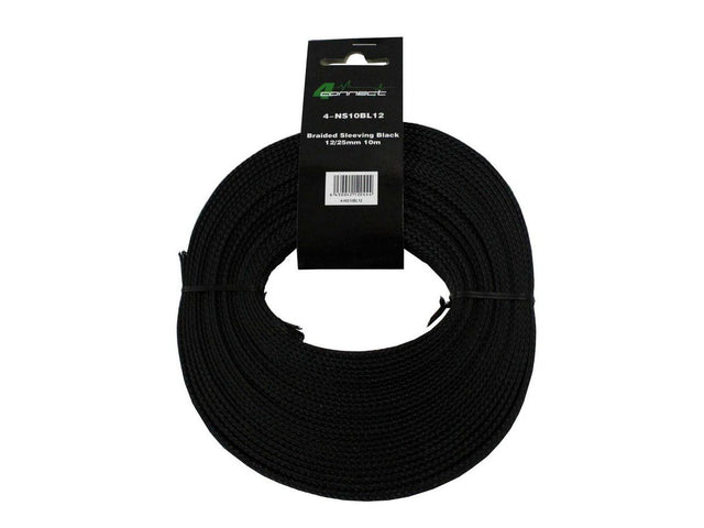FOUR Connect 4-NS10BL12 nailono apsauga Juoda 12/25mm 10m