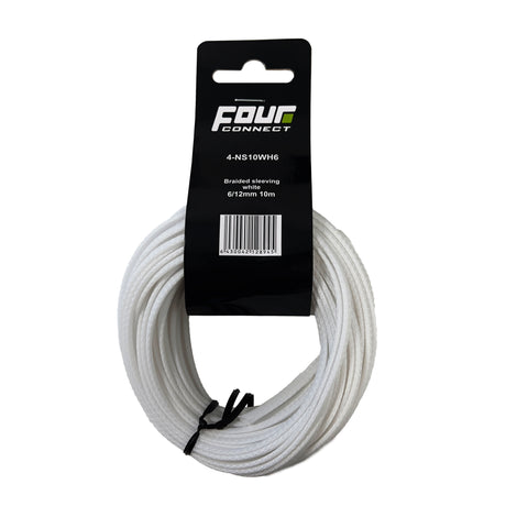 FOUR Connect 4-NS10WH6 Nailoninis šarvas White 6/12mm 10m