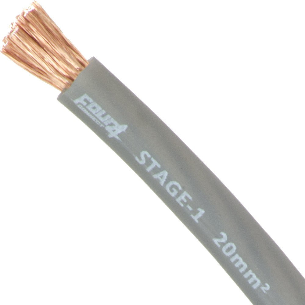 FOUR Connect 4-PC20N maitinimo laidas 20mm2 pilkas 50m - Atviras laido galas su variniais gyslais