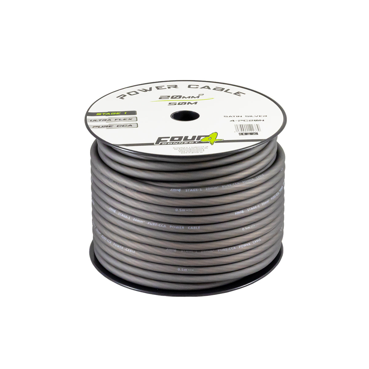 FOUR Connect 4-PC20N maitinimo laidas 20mm2 pilkas 50m