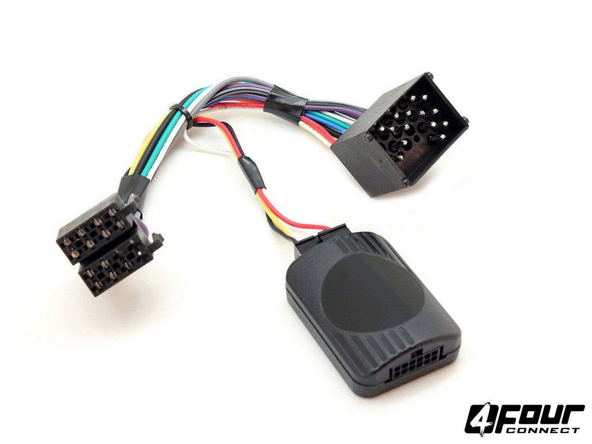 FOUR Connect BMW/BMW MINI vairo nuotolinio valdymo adapteris - Juodas valdymo modulis su laidais ir jungtimis
