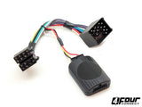 FOUR Connect BMW/BMW MINI vairo nuotolinio valdymo adapteris - Juodas valdymo modulis su laidais ir jungtimis