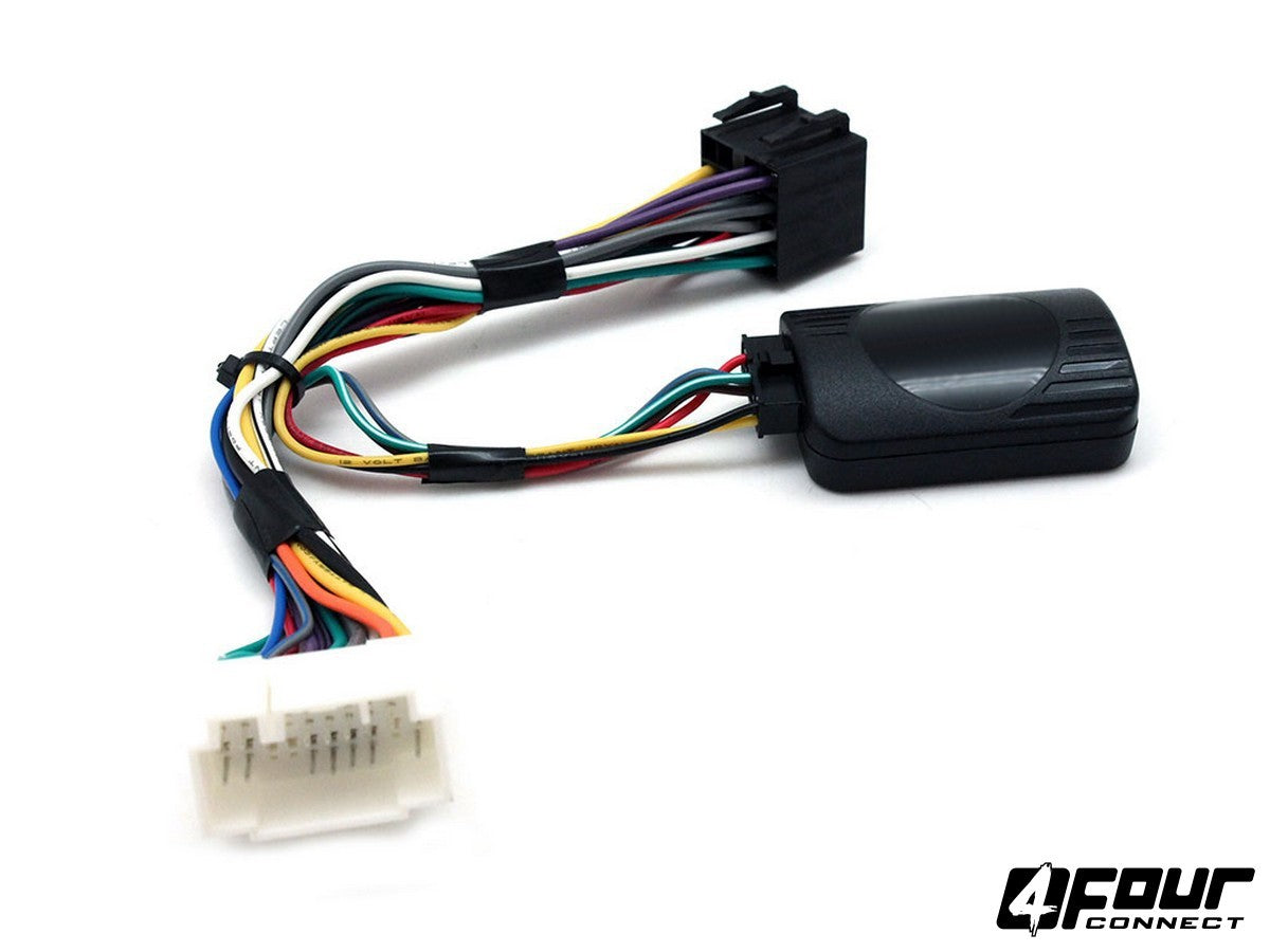 FOUR Connect Chevrolet/Opel/Suzuki vairo nuotolinio valdymo adapteris - Juodas modulis su laidais ir jungtimis