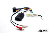 FOUR Connect Mitsubishi/Peugeot vairo nuotolinio valdymo adapteris - jungtys ir laidai su RCA kištukais