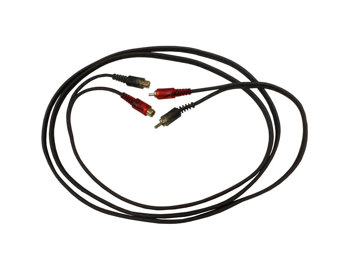 FOUR Connect Pure OFC 2.0m RCA pratęsimo kabelis - jungtys iš arti su laidu
