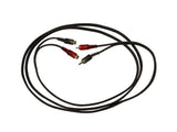 FOUR Connect Pure OFC 2.0m RCA pratęsimo kabelis - Juodas laidas su jungtimis ir laidu