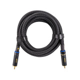 FOUR Connect SOLO 2,5m RCA kabelis - detalus RCA jungties vaizdas su logotipu