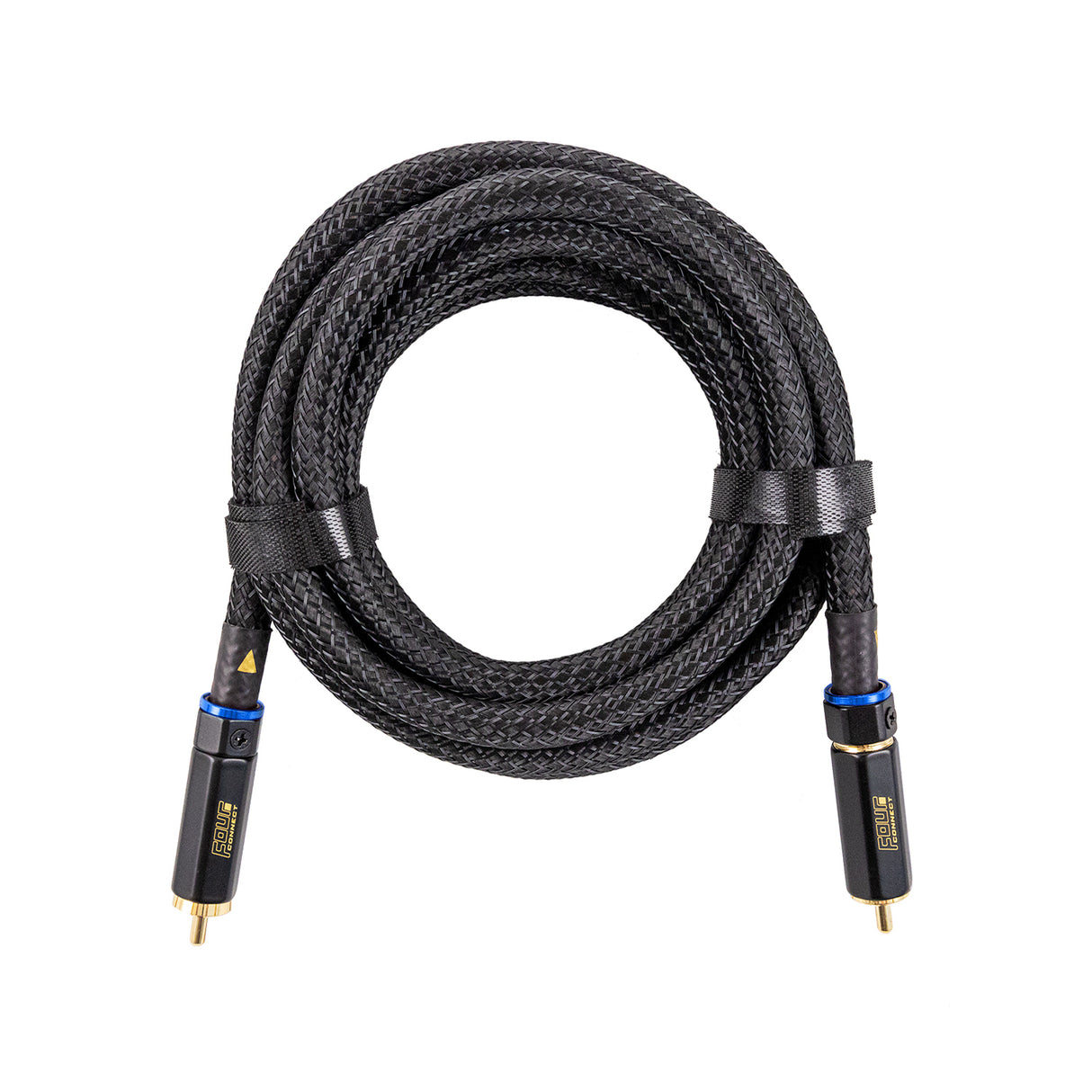 FOUR Connect SOLO 5m RCA kabelis - RCA jungčių iš arti vaizdas