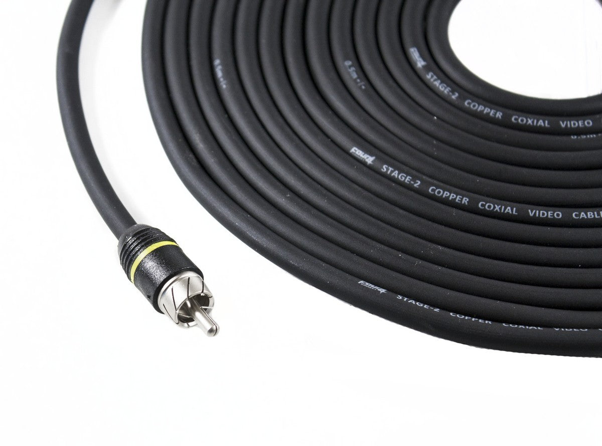FOUR Connect STAGE2 4-800262 RCA-video 10.0m - susuktas kabelis su RCA jungtimi