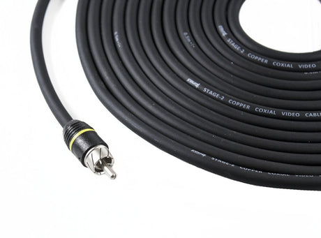 FOUR Connect STAGE2 4-800262 RCA-video 10.0m - susuktas kabelis su RCA jungtimi
