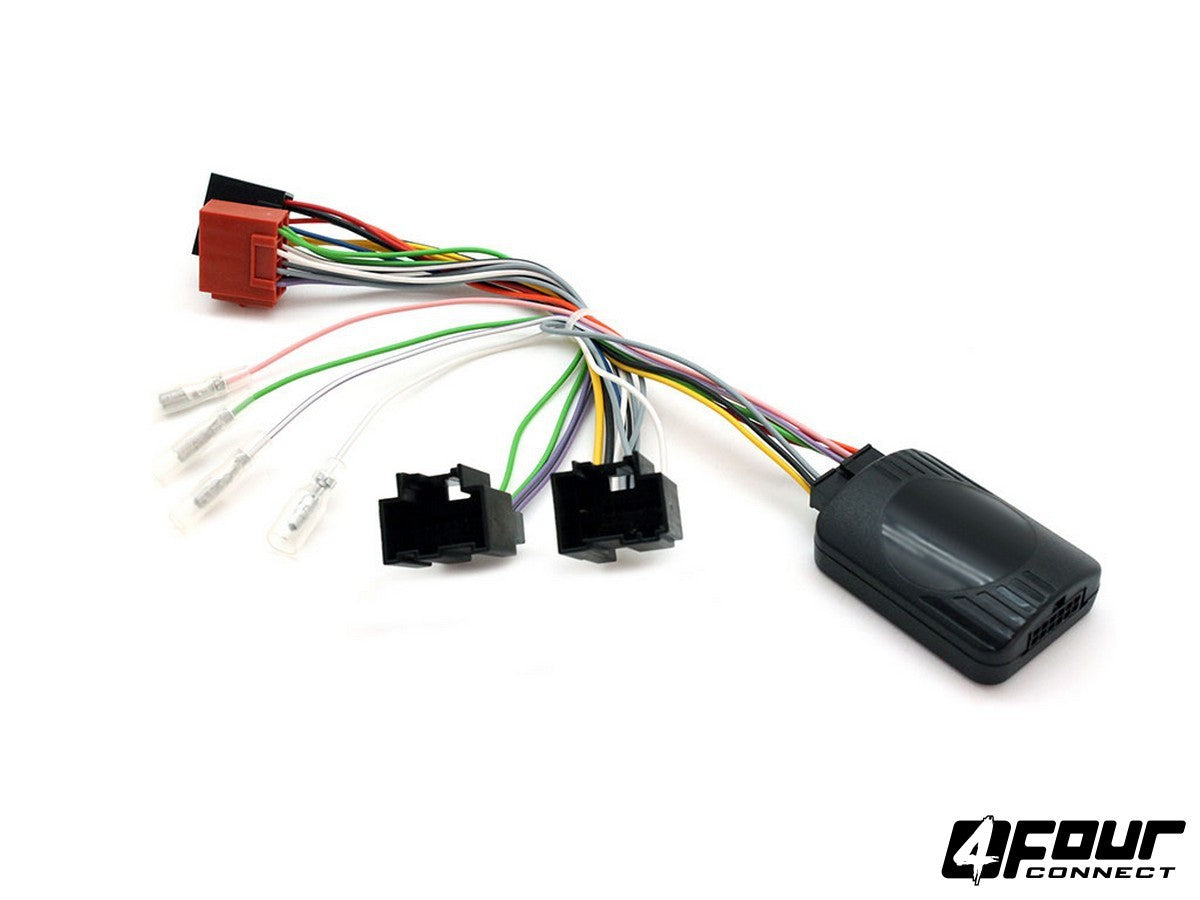 FOUR Connect Saab vairo nuotolinio valdymo adapteris - laidų jungtys ir valdymo blokelis