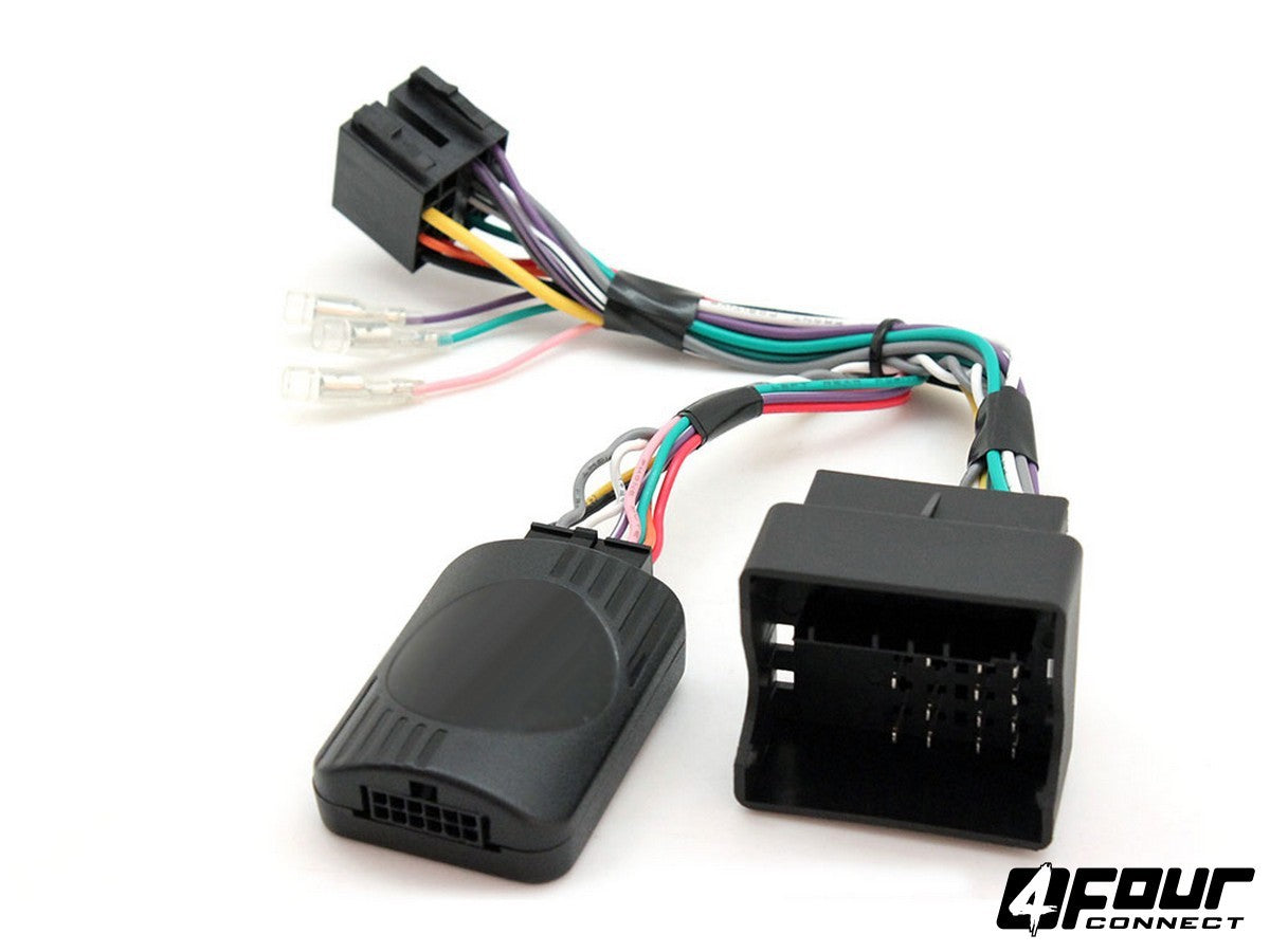 FOUR Connect Skoda vairo nuotolinio valdymo adapteris - Adapterio jungtys su laidais ir moduliu
