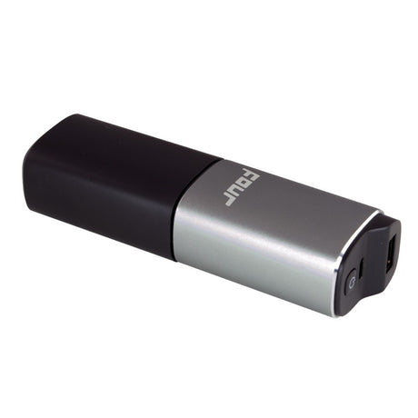 FOUR Mobile 4-USB-CLPB USB įkroviklis ir powerbank 2600mAh - Šoninis vaizdas su USB jungtimi ir mygtuku