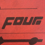 FOUR S2-MultiBase 500*370*5,5mm - logotipo "FOUR" ant raudono paviršiaus